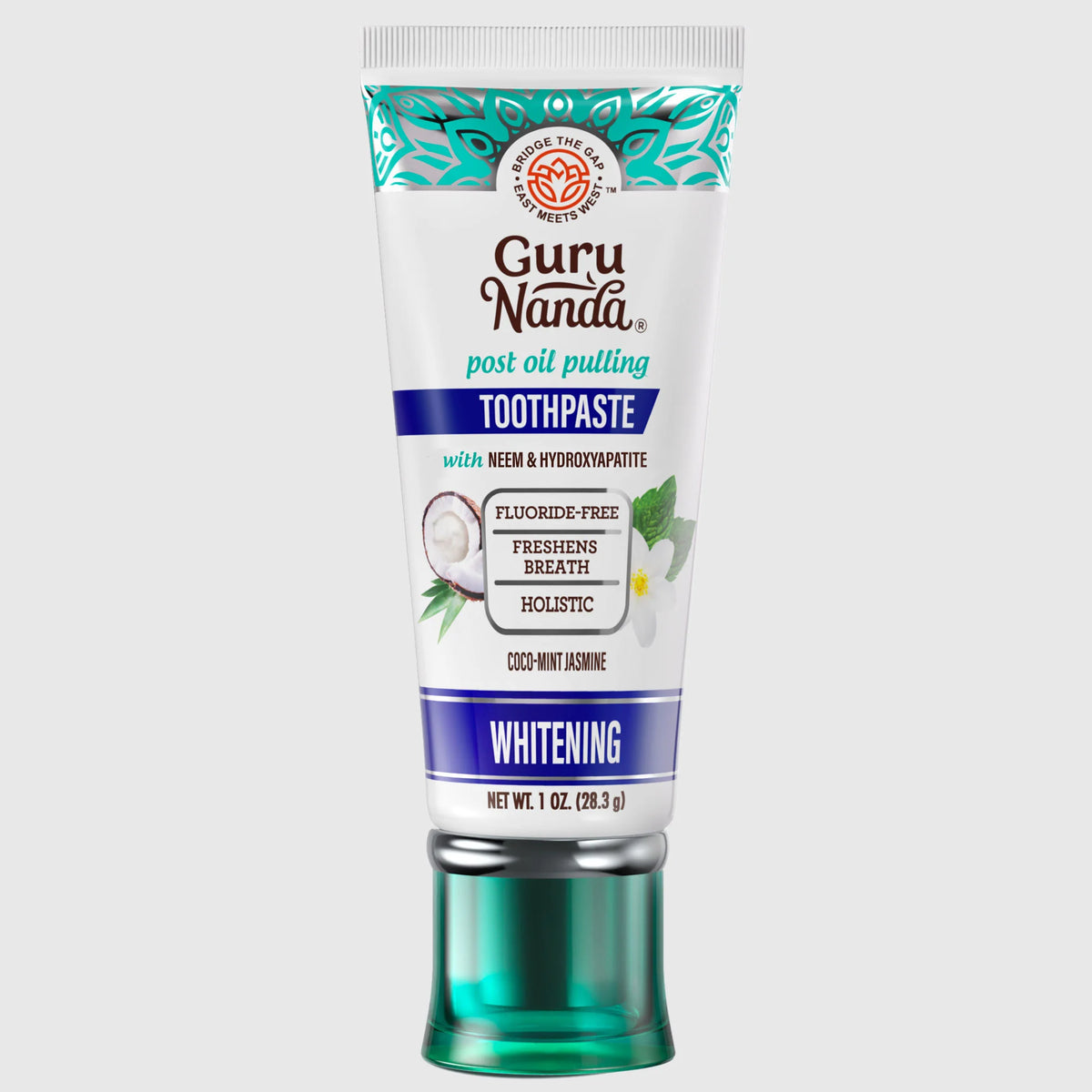 Travel-Size Hydroxyapatite & Neem Whitening Toothpaste, Fluoride Free – 1 oz